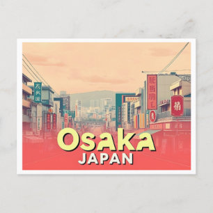 CARTÃO POSTAL OSAKA JAPAN VINTAGE
