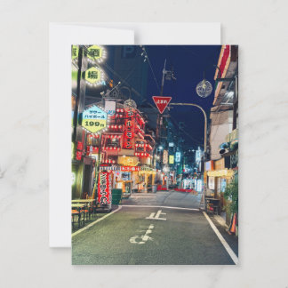 Cartão Postal Osaka Neonstraße bei Nacht Urban Japan