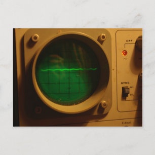 Cartão Postal Osciloscópio analógico 1964