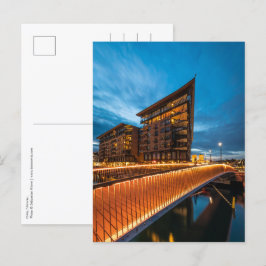 Cartão Postal Oslo à noite, Noruega