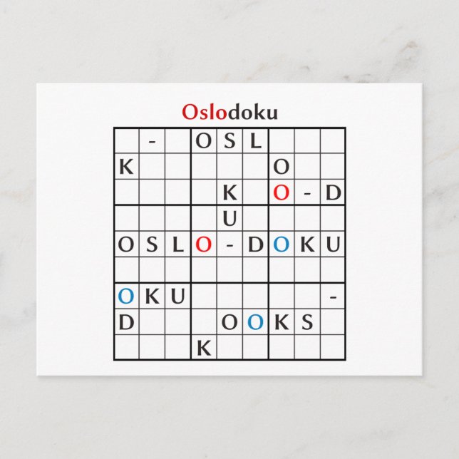 Cartão Postal oslodoku (Frente)
