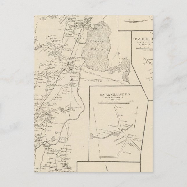 Cartão Postal Ossipee, Carroll Co (Frente)