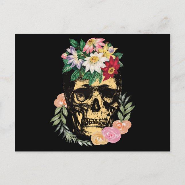 Cartão Postal Osso E Flores (Frente)