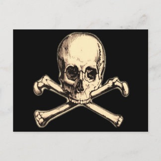 Cartão Postal Ossos cruzados antigos
