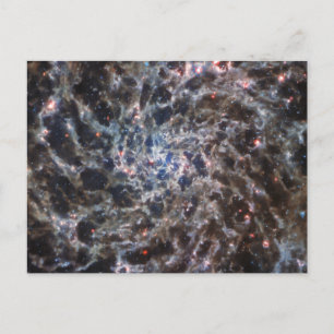 Cartão Postal Ossos da Galaxy IC5332 do JWST