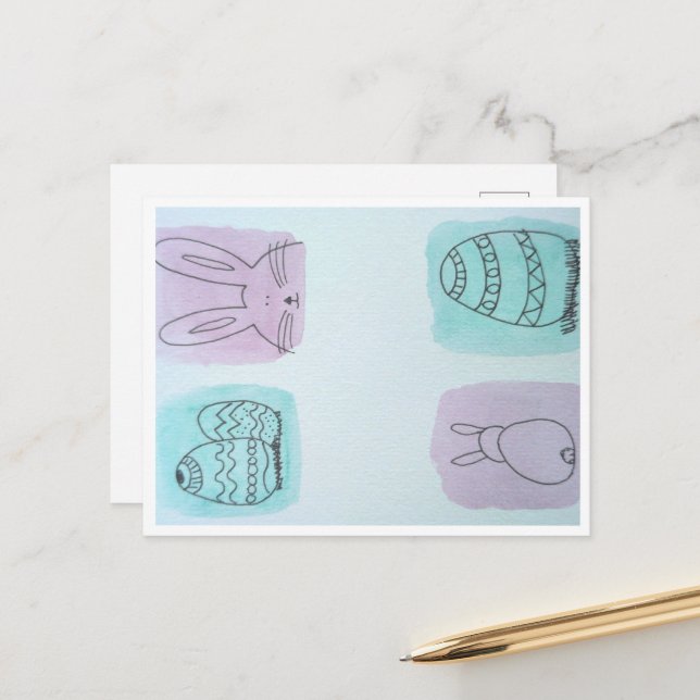 Cartão Postal Ostergrüße  (Frente/Verso In Situ)