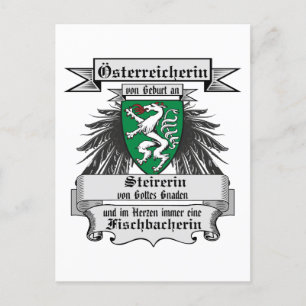 Cartão Postal Österreich Steirerin von Gottes Gnaden Wappen 