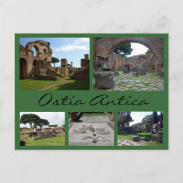 Cartão Postal Ostia Antica Collage (Ruínas Romanas), Roma
