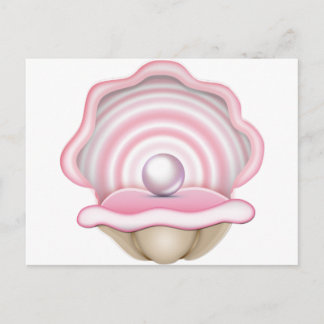 Cartão Postal Ostra Rosa Pearl