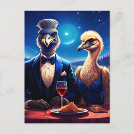 Cartão Postal Ostrich bonito