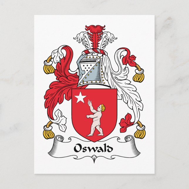 Cartão Postal Oswald Family Crest (Frente)
