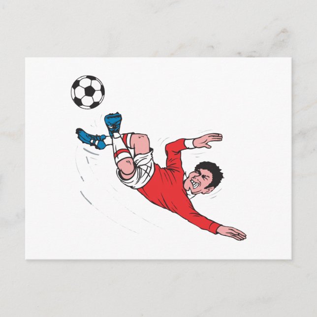 Cartão Postal ótimo chute de futebol (Frente)