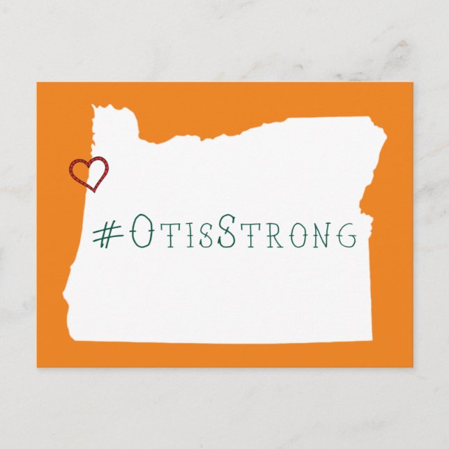 Cartão Postal Otis Strong Rope Heart White (Frente)
