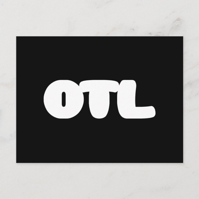 Cartão Postal OTL Emoticon ~ Slang Coreano (Frente)