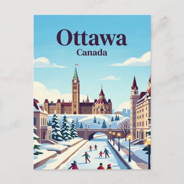 Cartão Postal Ottawa, Canadá (Frente)