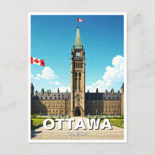Cartão Postal Ottawa Canada Viagem