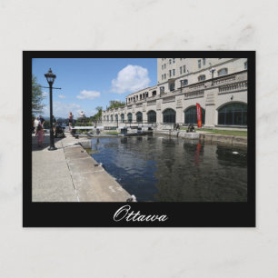Cartão Postal Ottawa, Canal de Rideau, Laurier