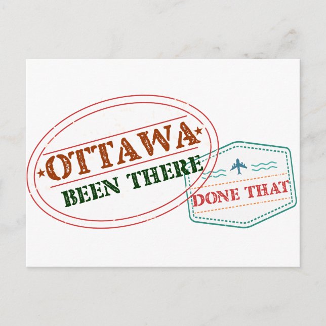 Cartão Postal Ottawa esteve lá. (Frente)