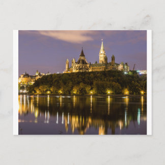 Cartão Postal Ottawa Parlamento à Noite