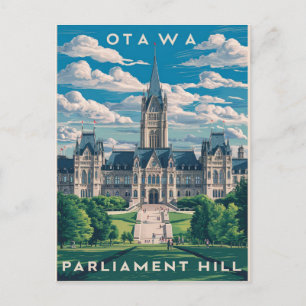Cartão Postal Ottawa parlamento hill