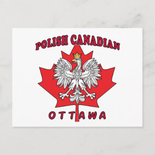 Cartão Postal Ottawa Polonês Folha
