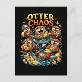 Cartão Postal Otter Chaos