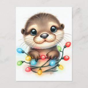 Cartão Postal Otter Natal