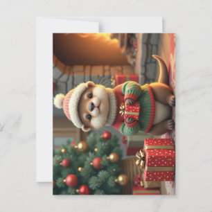 Cartão Postal Otter Natal