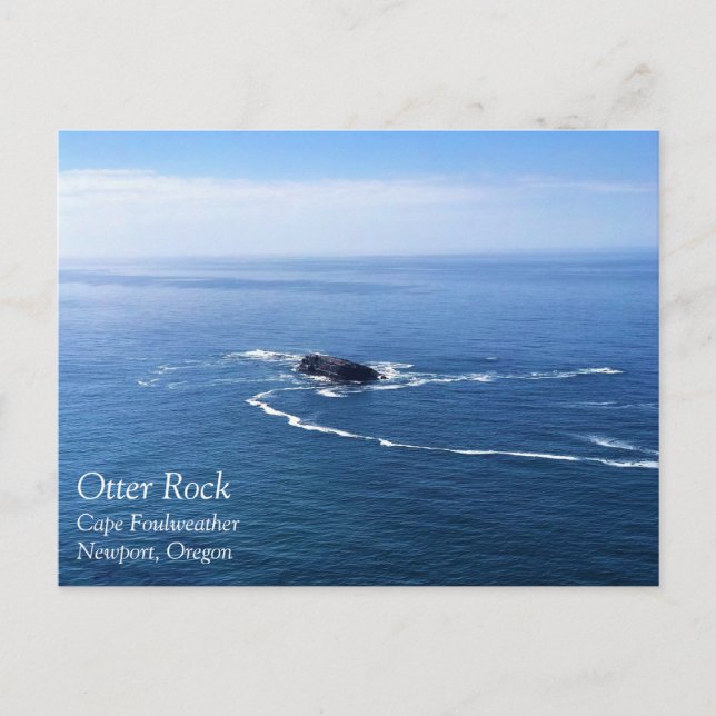 Cartão Postal Otter Rock, Cape Foulweather, Newport, Oregon (Frente)
