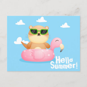 Cartão Postal Otter Summer