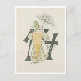 Cartão Postal Ottilia Adelborg Floral Vintage Número - 14