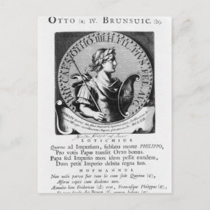 Cartão Postal Otto IV de Brunswick