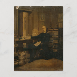 Cartão Postal Otto von Bismarck em seu estudo