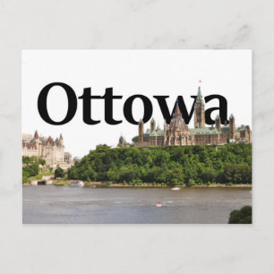 Cartão Postal Ottowa, Canadá Skyline com Ottowa no céu