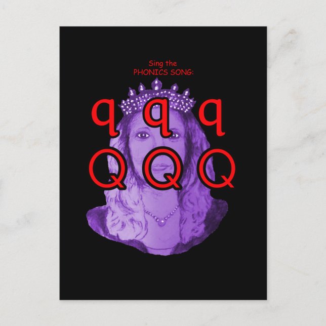 cartão postal ou cartão de fonética (Frente)