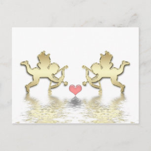 cartão postal ou convite para cupids