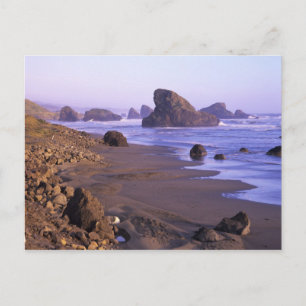 Cartão Postal OU, Oregon Coast, Myers Creek, formações rochosa