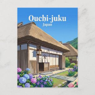 Cartão Postal Ouchi-juku Japão