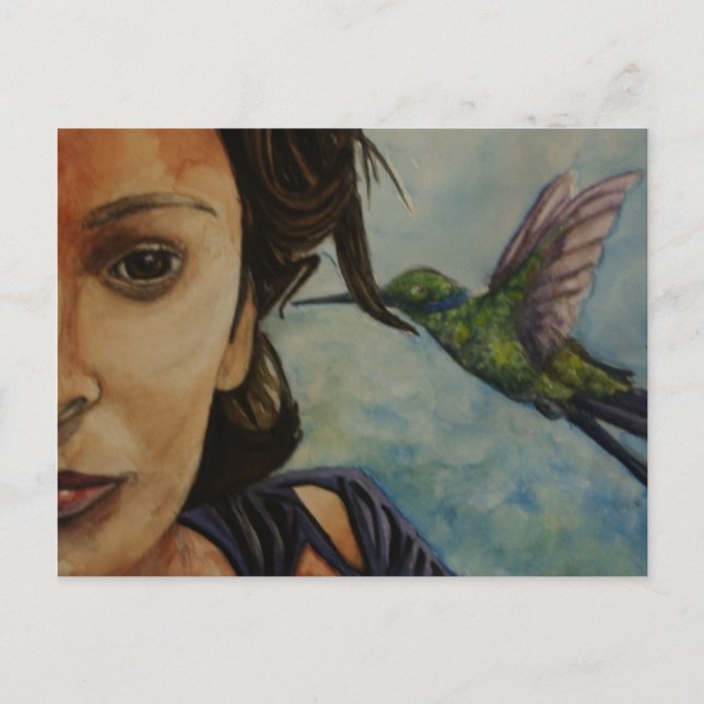 Cartão Postal ouço primavera (Frente)