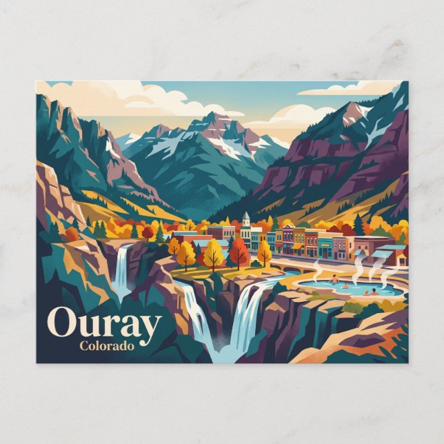 Cartão Postal Ouray Colorado (Frente)