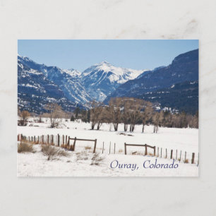 Cartão Postal Ouray, Colorado, no inverno