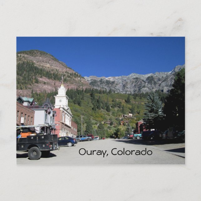 Cartão Postal Ouray, Colorado Postcard (Frente)