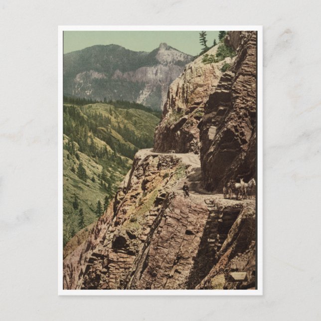 Cartão Postal Ouray e Silverton Toll Road (Frente)