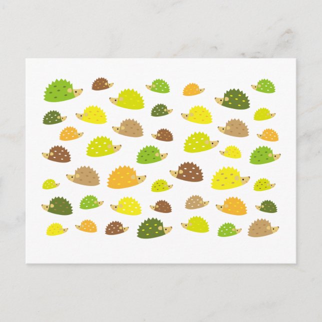 Cartão Postal ouriço (Frente)