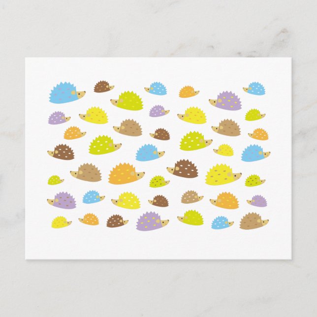 Cartão Postal ouriço do chibi (Frente)