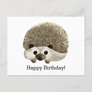Cartão Postal Ouriço Feliz Aniversário