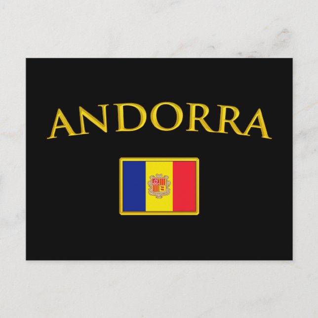 Cartão Postal Ouro Andorra (Frente)