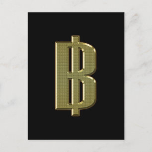 Cartão Postal OURO BAHT SGN ฿ Moeda Tailandesa ฿