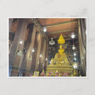 Cartão Postal ouro buddha que pho bangkok