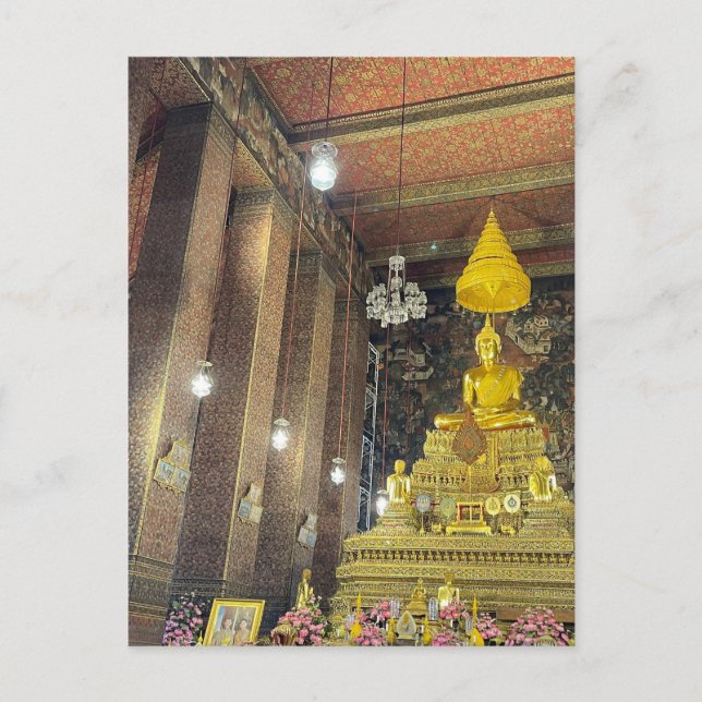 Cartão Postal ouro buddha wo (Frente)